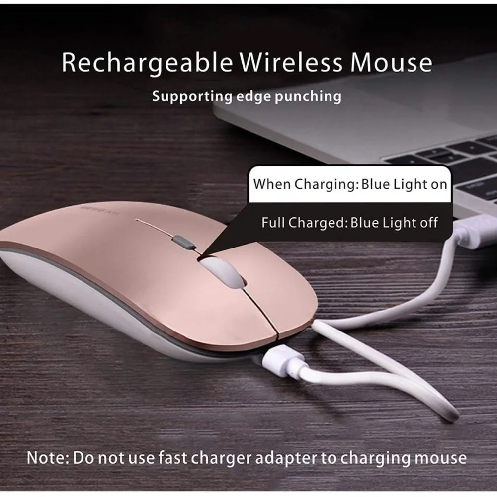 #1 Rose Gold wireless mouse